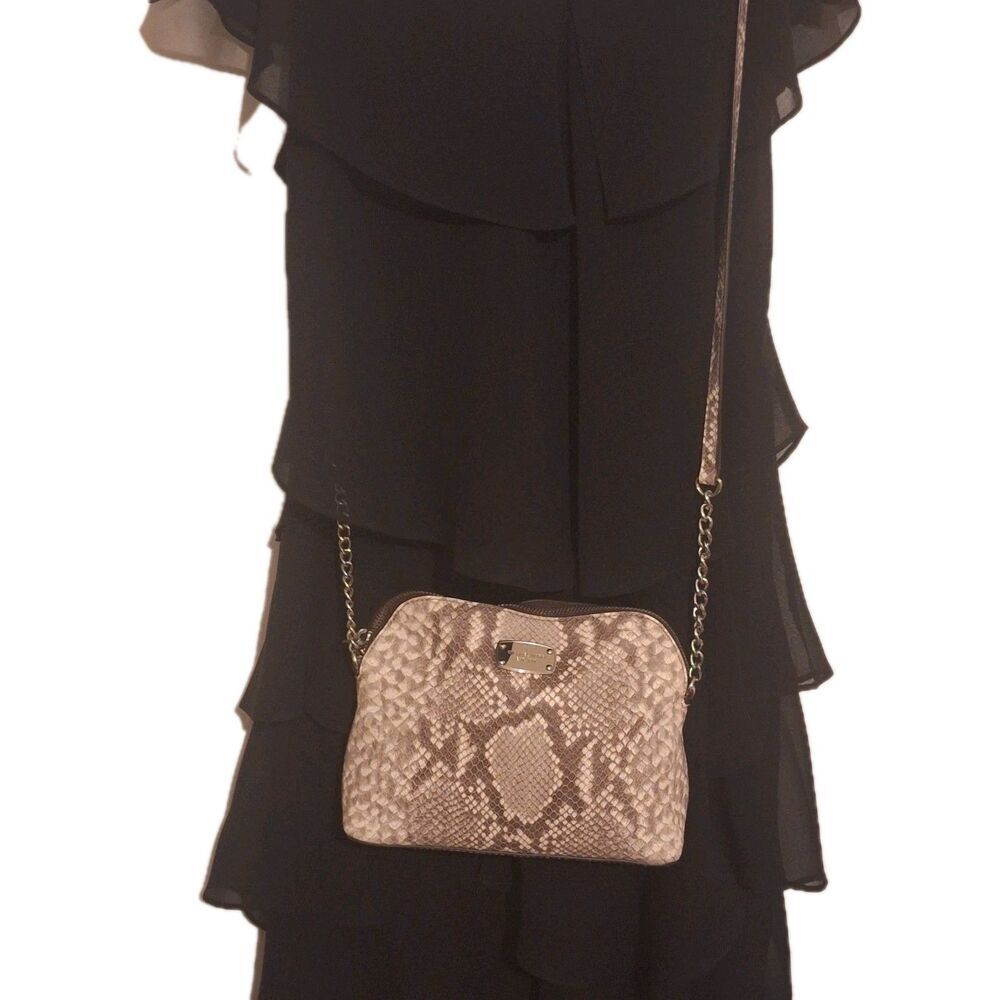 Michael Kors Snakeskin Embossed Leather Women's Crossbody Handbag